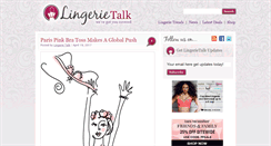 Desktop Screenshot of lingerietalk.com