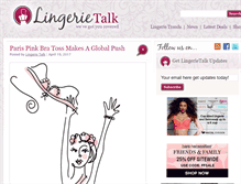 Tablet Screenshot of lingerietalk.com